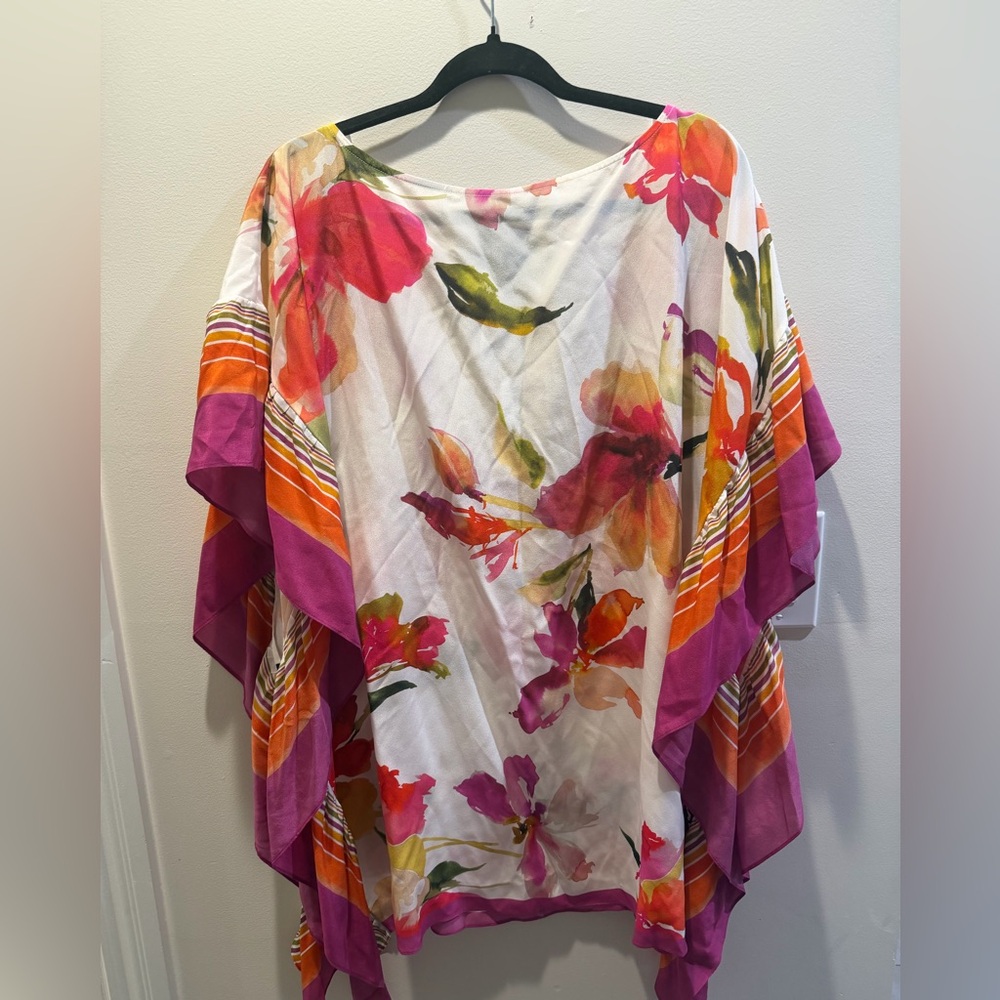 Luisa Spagnoli Floral Pink and Orange Tunic